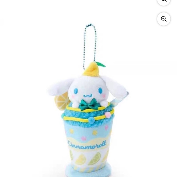 ✅Sanrio Cinnamoroll Parfait Shop Series Mascot Holder Keychain Plush 7"H - Picture 6 of 7